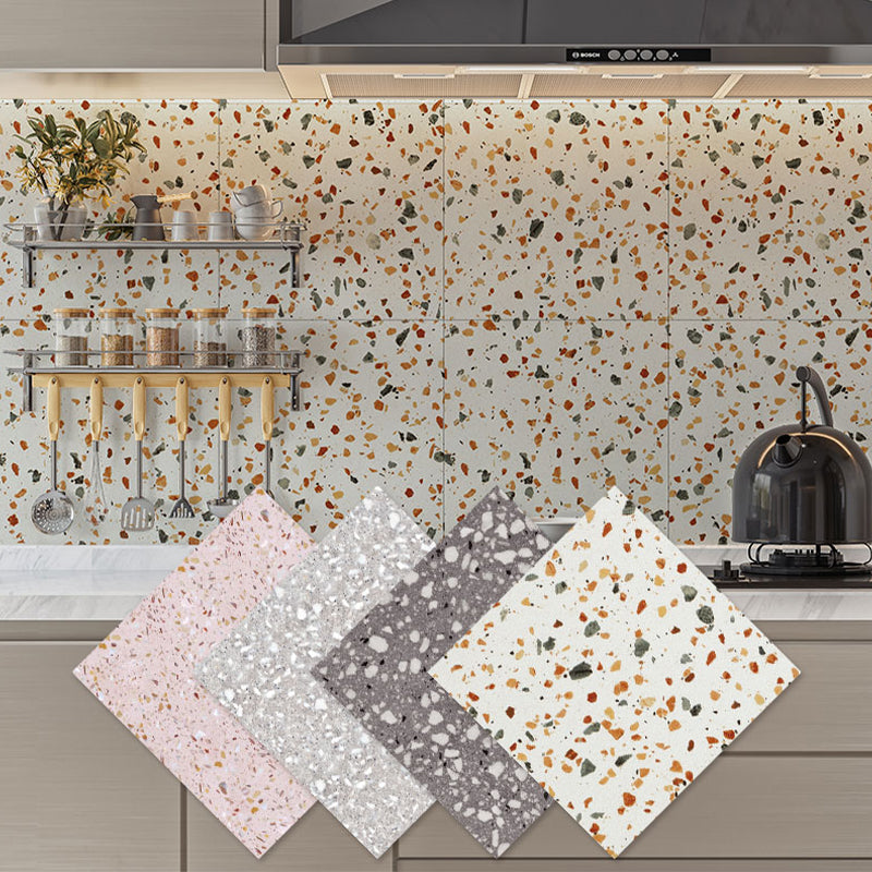 Single Tile Wallpaper PVC Waterproof Peel and Stick Backsplash Tile