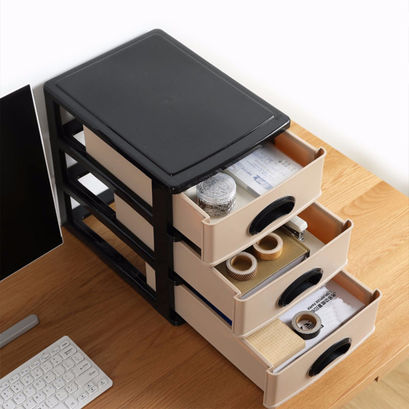 Vertical Filing Cabinet Plastic Drawers File Cabinet for Home and Office