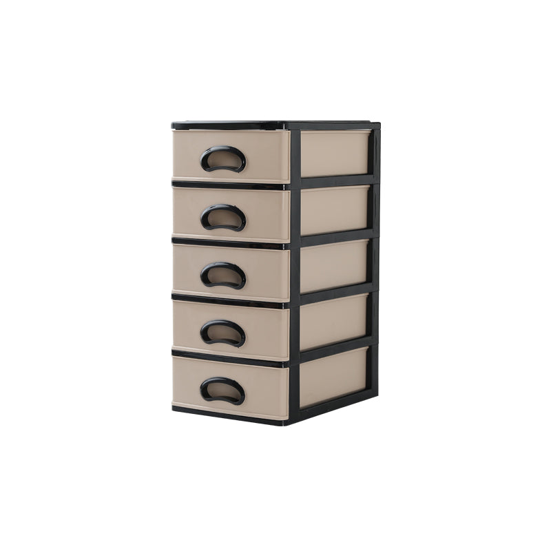 Vertical Filing Cabinet Plastic Drawers File Cabinet for Home and Office