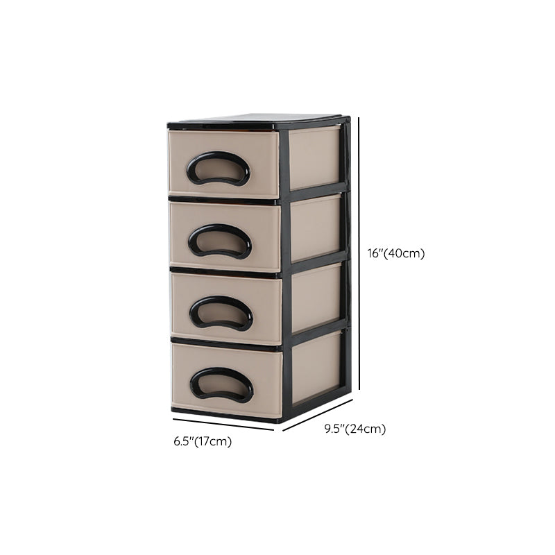 Vertical Filing Cabinet Plastic Drawers File Cabinet for Home and Office