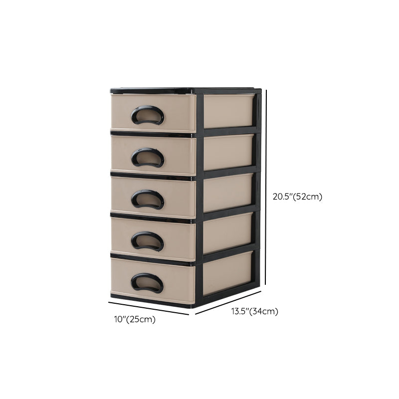 Vertical Filing Cabinet Plastic Drawers File Cabinet for Home and Office