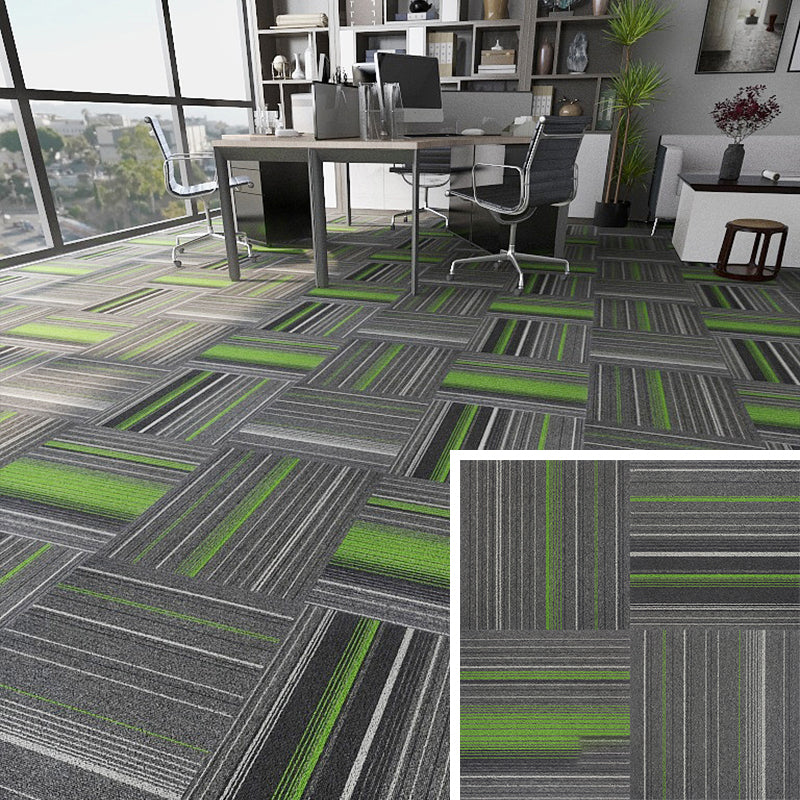 Modern Carpet Floor Tile Self Adhesive Level Loop Fade Resistant Carpet Tile