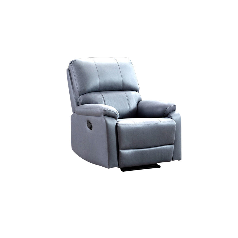 Manial-Push Back Standard Recliner Faux Leather Recliner Chair