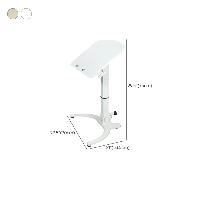 Modern Office Task Desk Freeform Shape Writing Desk with White Leg