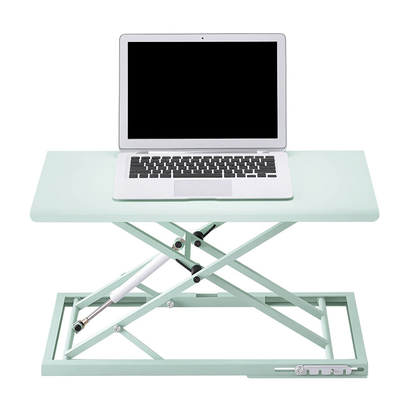 Rectangular Shaped Collapsible Laptop Table Wood Task Desk in Black/White