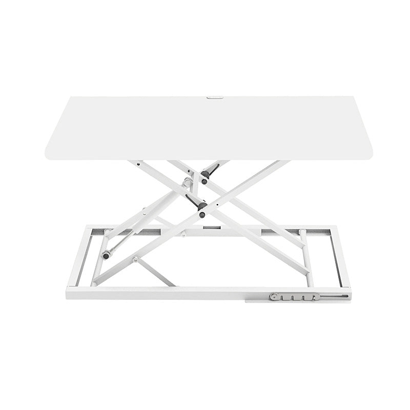 Rectangular Shaped Collapsible Laptop Table Wood Task Desk in Black/White