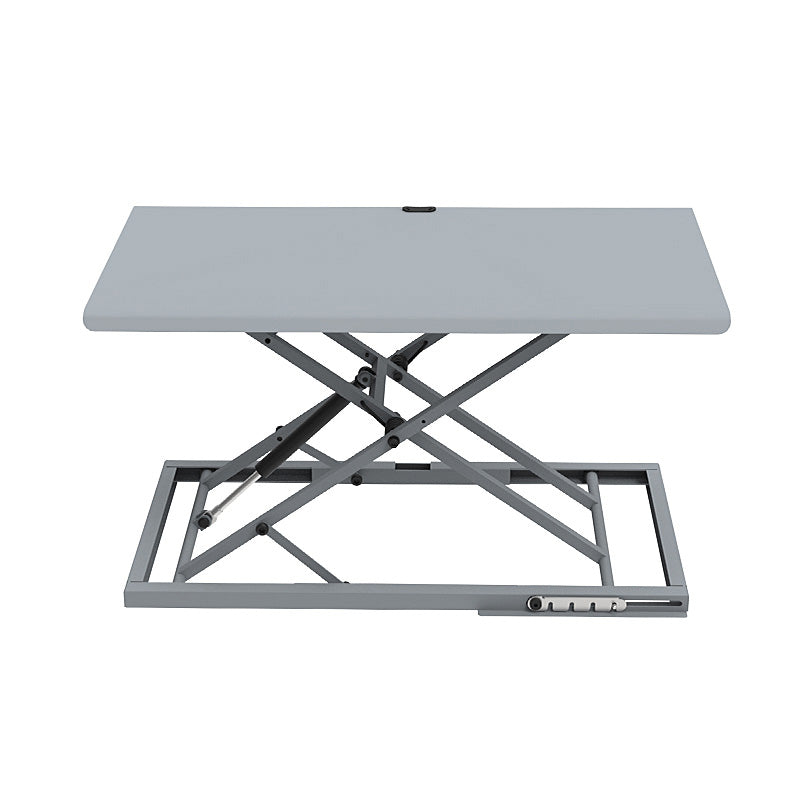 Rectangular Shaped Collapsible Laptop Table Wood Task Desk in Black/White