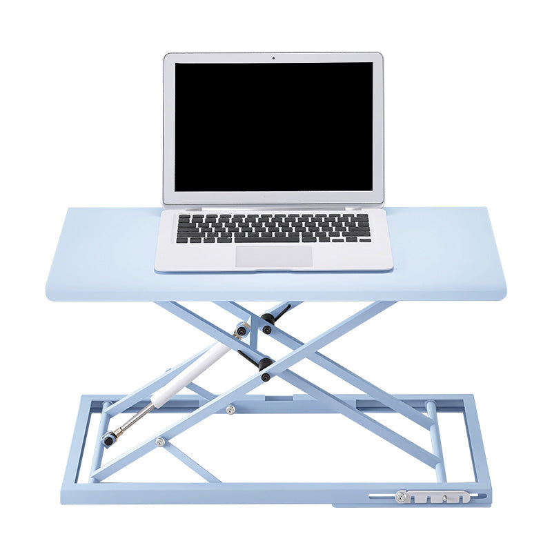 Rectangular Shaped Collapsible Laptop Table Wood Task Desk in Black/White