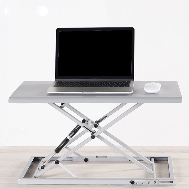 Rectangular Shaped Collapsible Laptop Table Wood Task Desk in Black/White