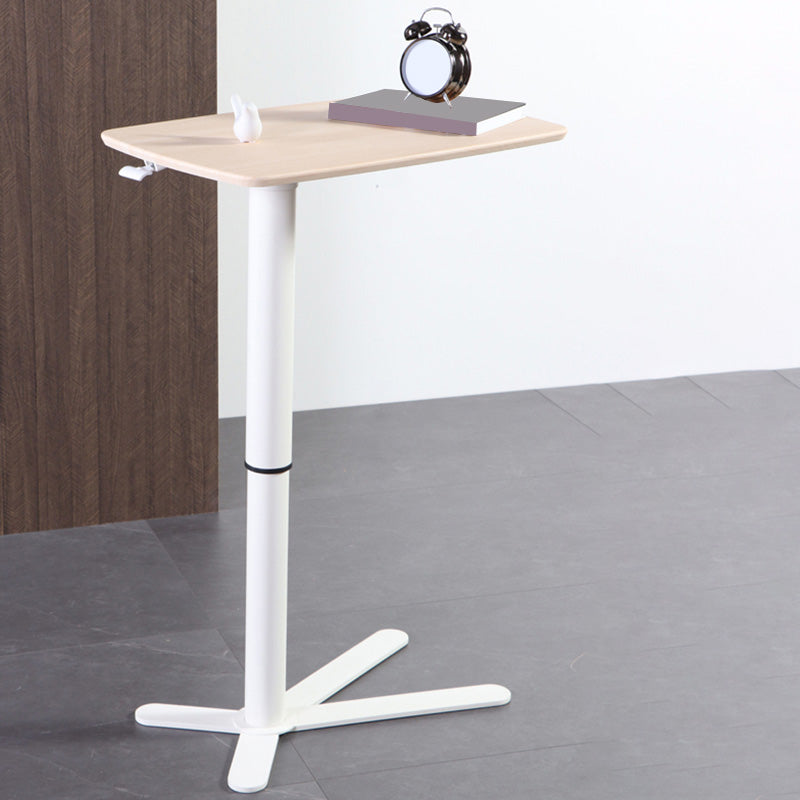 Rectangular Shaped Reversible Laptop Table Wood Writing Desk in Black/White/Natural