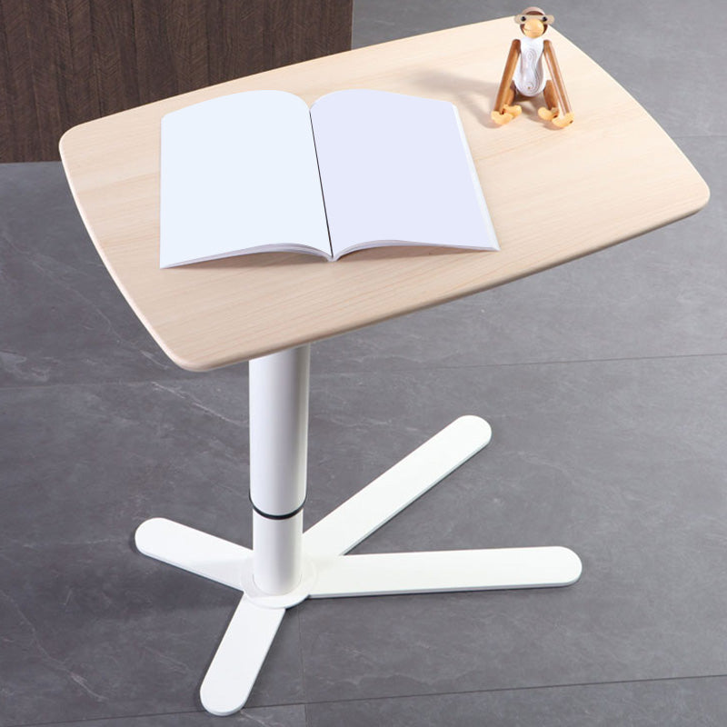 Rectangular Shaped Reversible Laptop Table Wood Writing Desk in Black/White/Natural