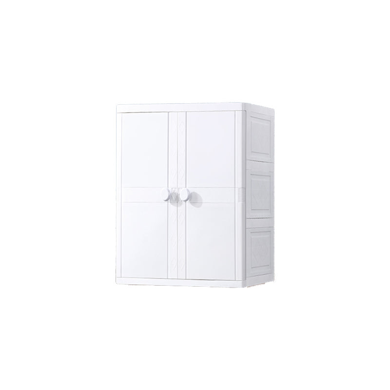 Modern Style Kid's Wardrobe Plastic Wardrobe Closet with Garment Rod