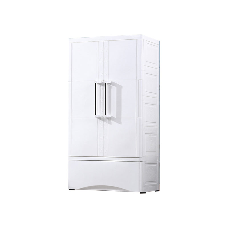 Modern Style Kid's Wardrobe Plastic Wardrobe Closet with Garment Rod