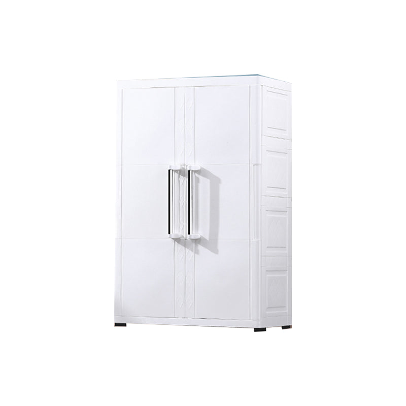 Modern Style Kid's Wardrobe Plastic Wardrobe Closet with Garment Rod