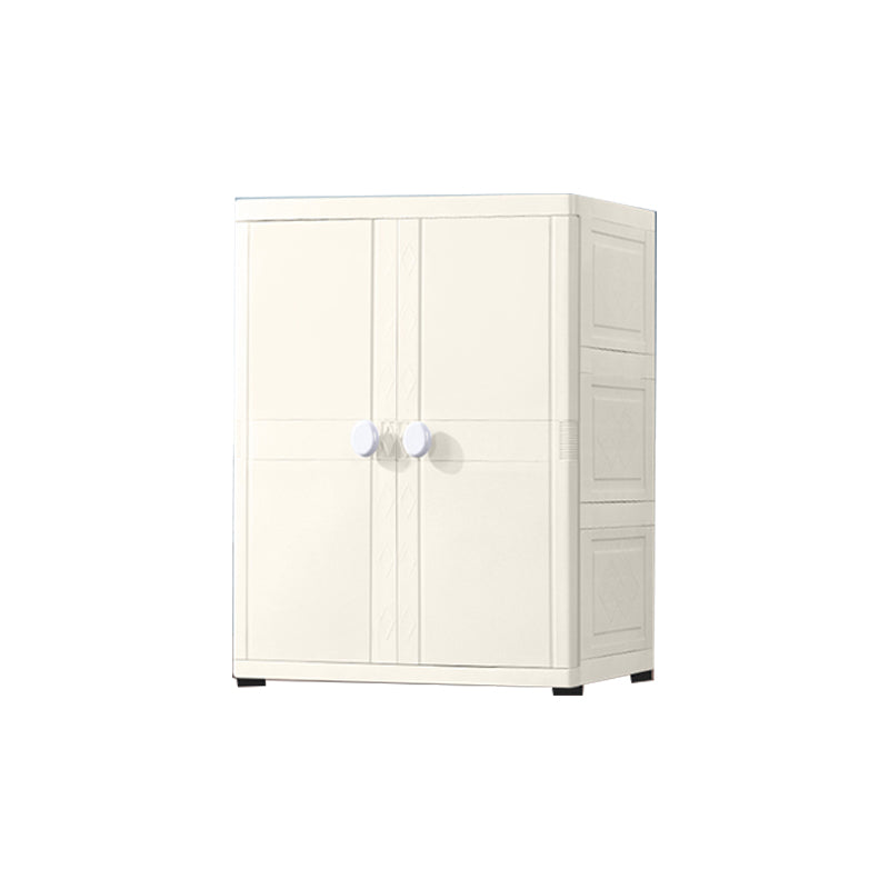 Modern Style Kid's Wardrobe Plastic Wardrobe Closet with Garment Rod