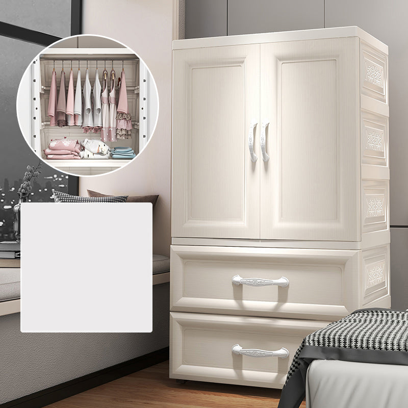 Modern Kid's Wardrobe Plastic Door Wardrobe Closet for Bedroom