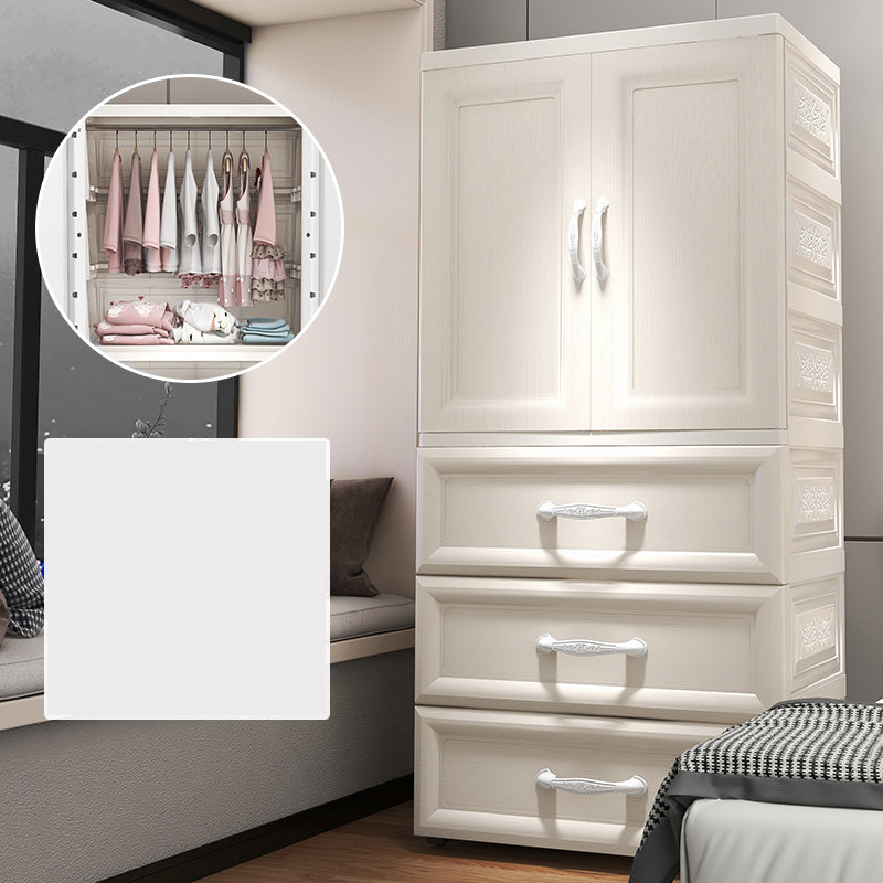 Modern Kid's Wardrobe Plastic Door Wardrobe Closet for Bedroom