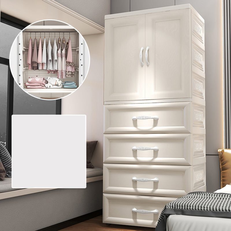 Modern Kid's Wardrobe Plastic Door Wardrobe Closet for Bedroom