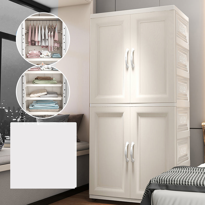 Modern Kid's Wardrobe Plastic Door Wardrobe Closet for Bedroom