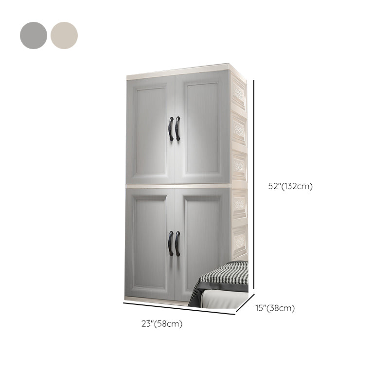 Modern Kid's Wardrobe Plastic Door Wardrobe Closet for Bedroom