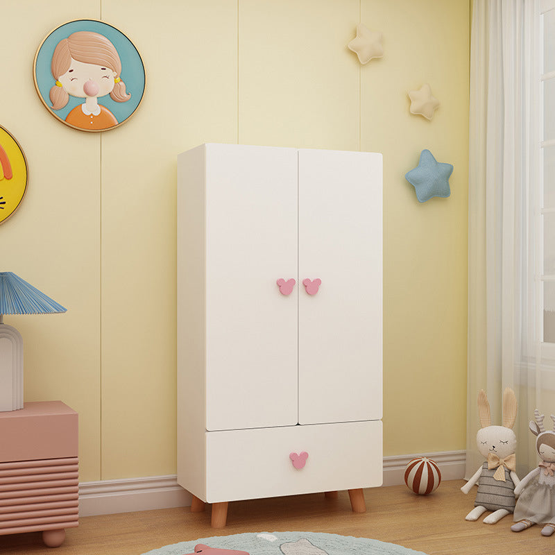 Contemporary Freestanding Kid's Wardrobe Manufactured Wood Wardrobe with Soft Close Doors