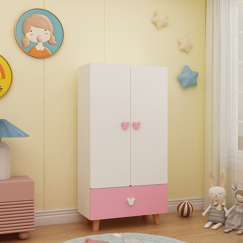 Contemporary Freestanding Kid's Wardrobe Manufactured Wood Wardrobe with Soft Close Doors