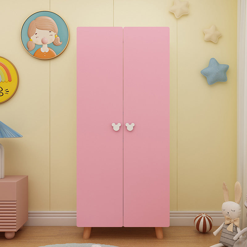 Contemporary Freestanding Kid's Wardrobe Manufactured Wood Wardrobe with Soft Close Doors