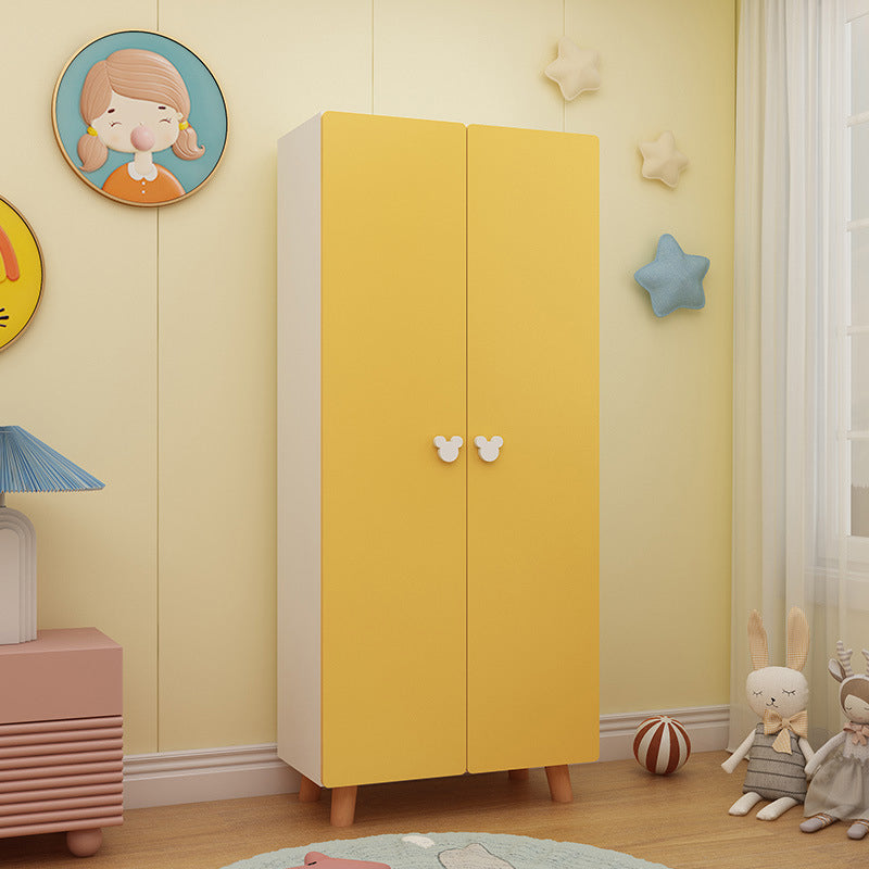 Contemporary Freestanding Kid's Wardrobe Manufactured Wood Wardrobe with Soft Close Doors