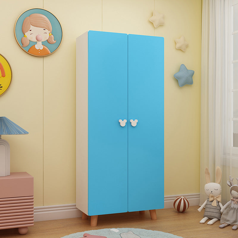 Contemporary Freestanding Kid's Wardrobe Manufactured Wood Wardrobe with Soft Close Doors