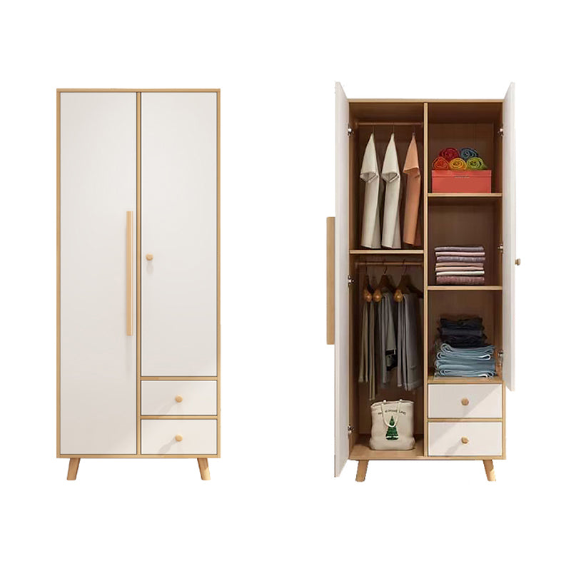 Contemporary Bedroom Kid's Wardrobe Manufactured Wood Frame Wardrobe