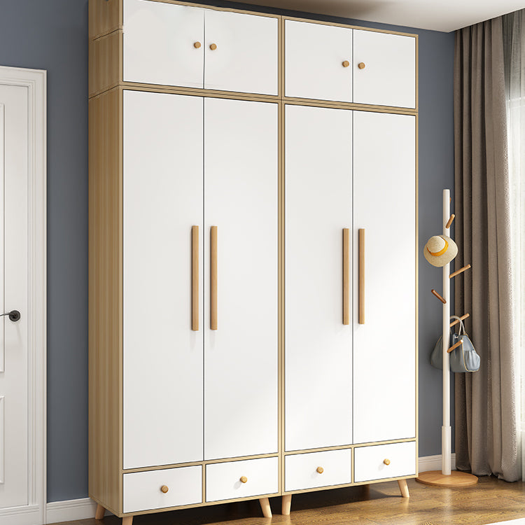 Contemporary Bedroom Kid's Wardrobe Manufactured Wood Frame Wardrobe