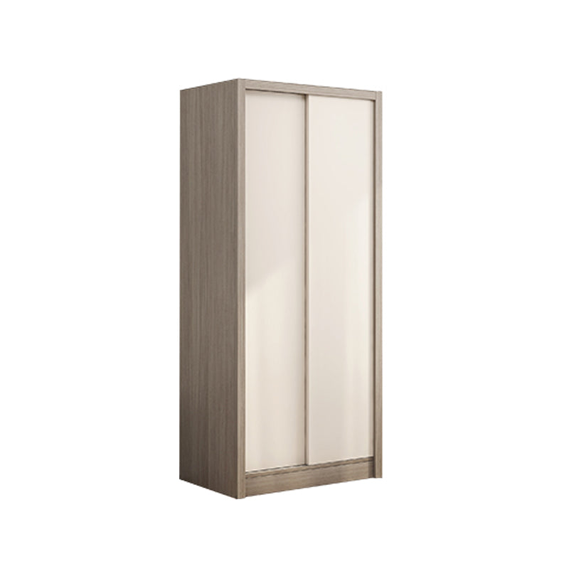 Contemporary Wardrobe Armoire Gray and White Bedroom Armoire