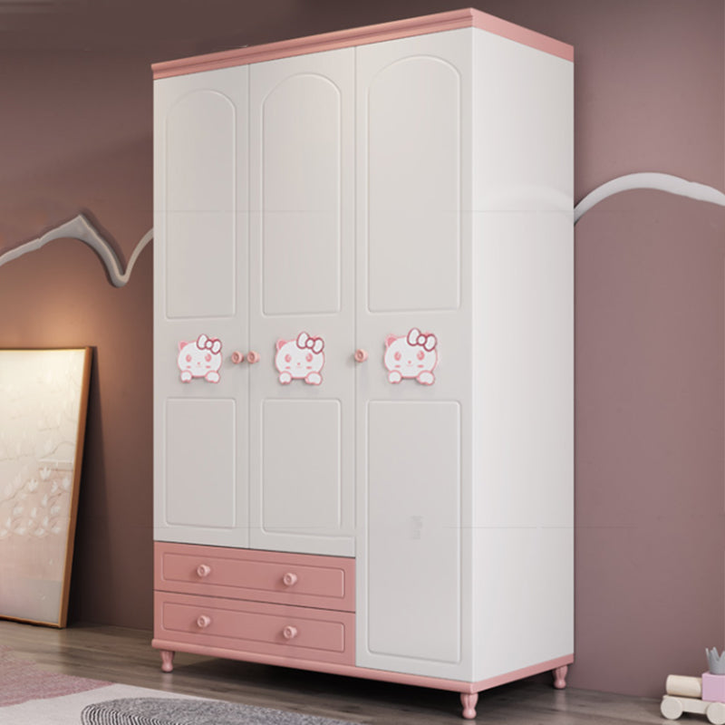 Modern Style Kids Closet Manufactured Wood Bedroom Youth Armoire with Drawers