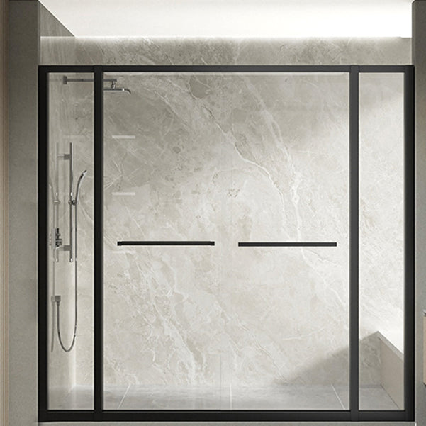 Semi Frameless Double Sliding Shower Door Clear Glass Shower Screen