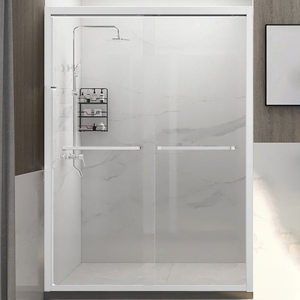 Semi Frameless Double Sliding Shower Door Clear Glass Shower Screen