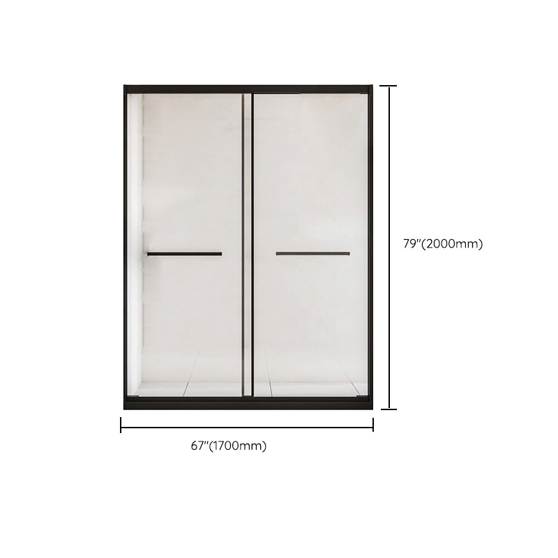 Framed Shower Bath Door Transparent Scratch Resistant Shower Door