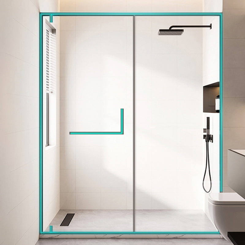 Narrow Edge Full Frame Pivot Shower Door Tempered Glass Shower Door