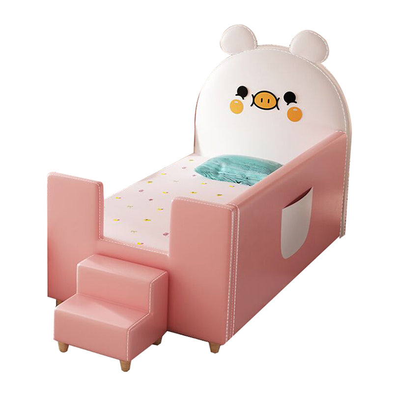 Pink Wood Crib Modern Mattress Included Nursery Bed with Storage