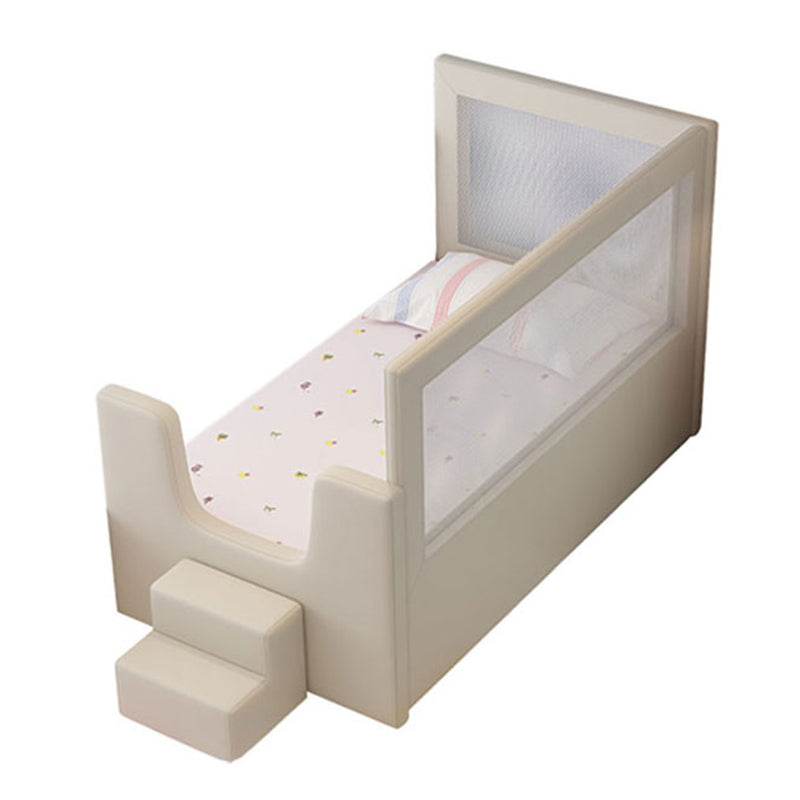 Modern Baby Crib with Storage Wood Upholstered with Mattress Nursery Bed