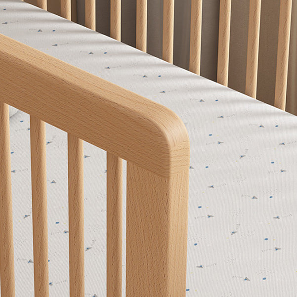 Scandinavian Guardrail Nursery Bed Solid Wood Standard Baby Crib