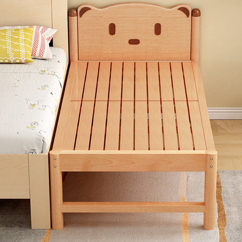 Scandinavian Solid Wood Nursery Bed Guardrail Rectangle Baby Crib