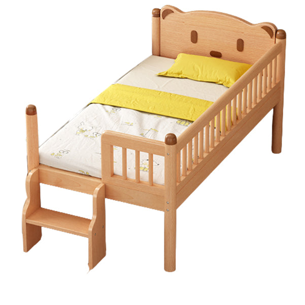 Scandinavian Solid Wood Nursery Bed Guardrail Rectangle Baby Crib