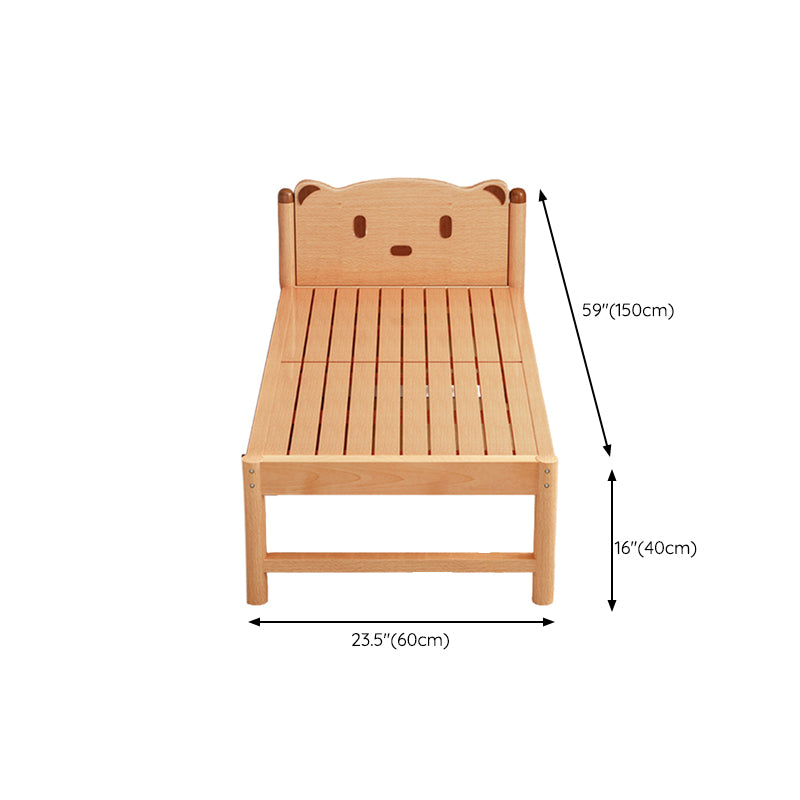 Scandinavian Solid Wood Nursery Bed Guardrail Rectangle Baby Crib