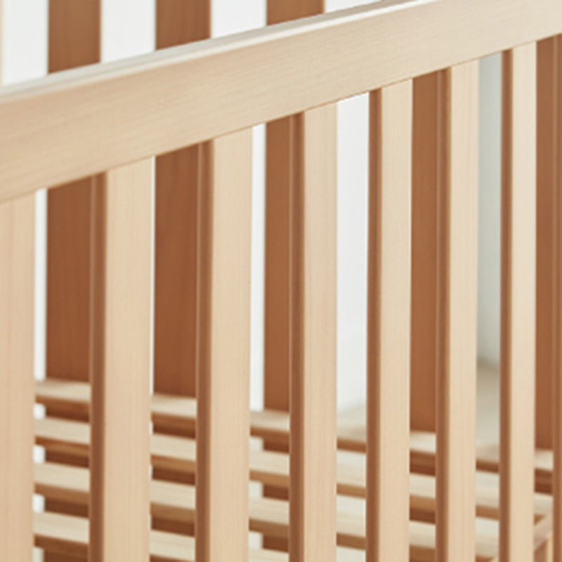 Modern Convertible Crib Baby Crib Wood Cedar Crib with Casters