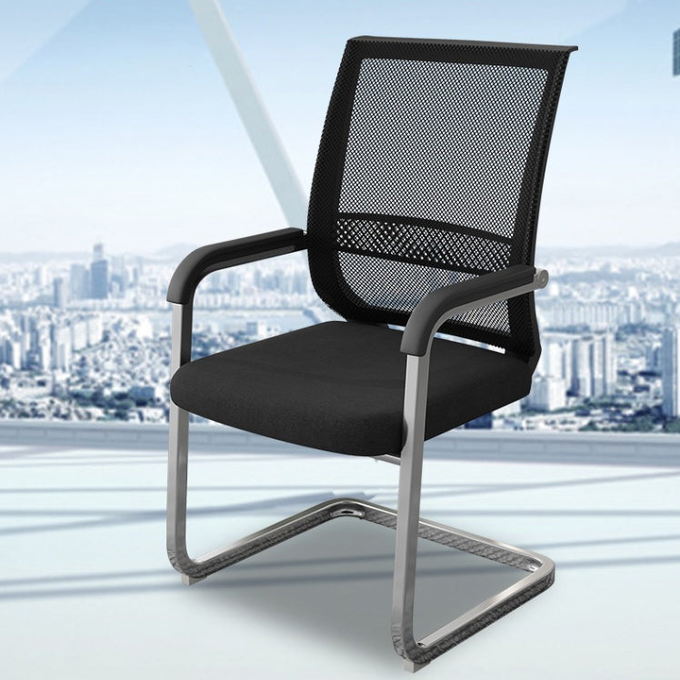 Fixed Arms Office Chair No Distressing Modern Ergonomic Chair