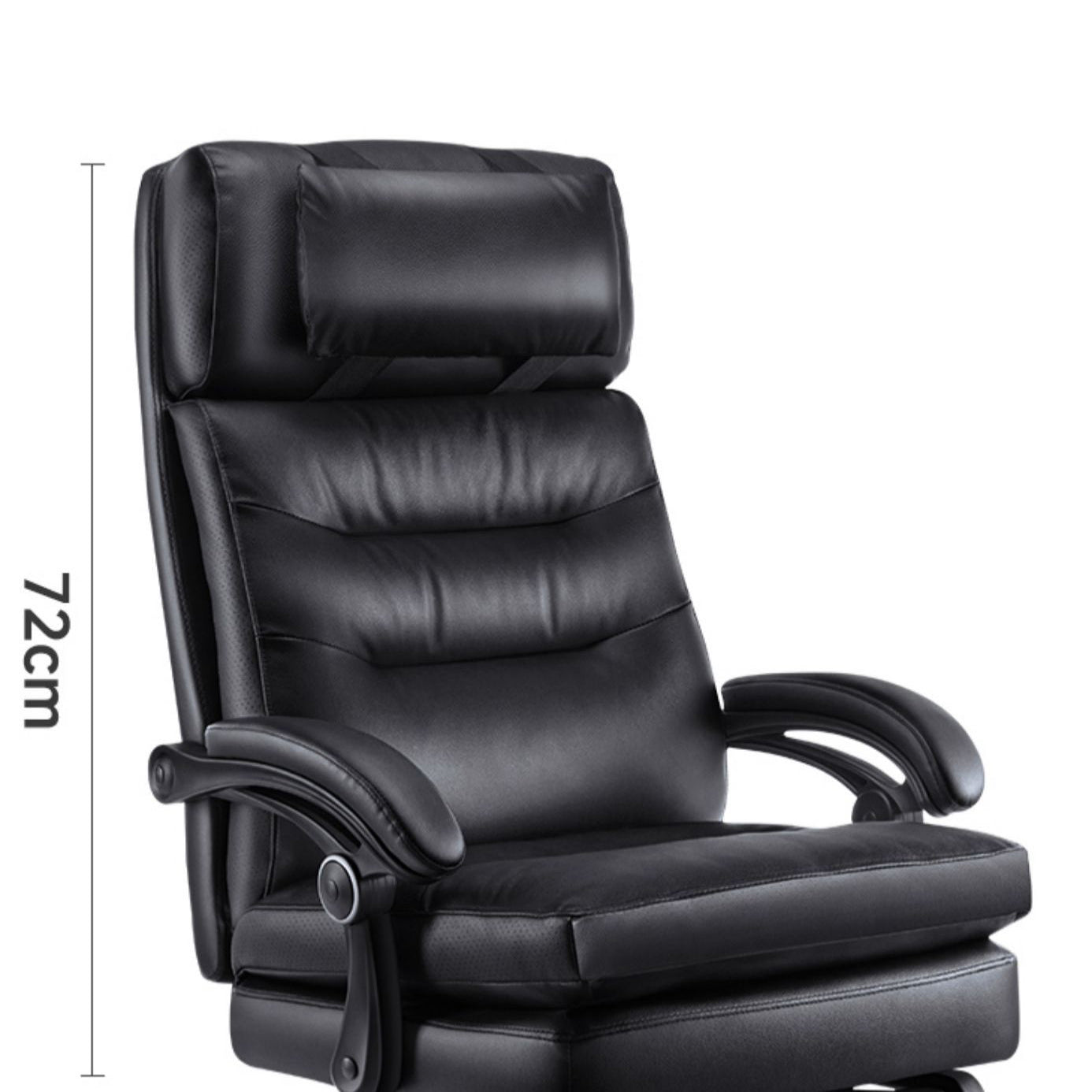 Modern Padded Arms Chair Leather Tilt Mechanism No Distressing Ergonomic Desk Chair