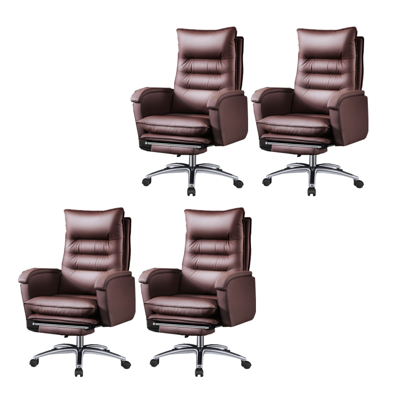 Swivel Armless Upholstered Office Chair Ergonomic High Back Managers Chair