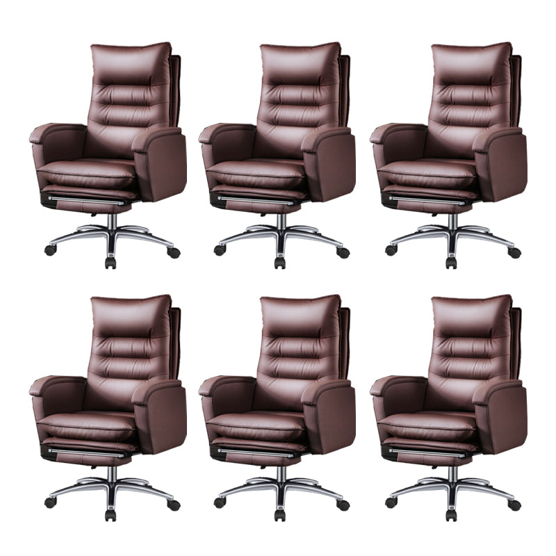 Swivel Armless Upholstered Office Chair Ergonomic High Back Managers Chair