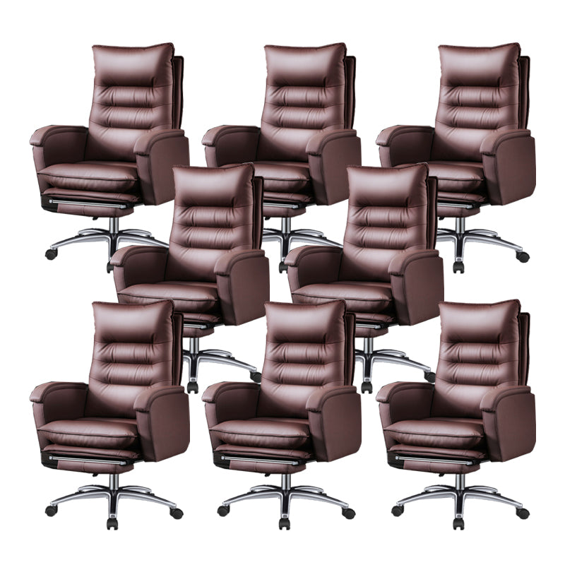 Swivel Armless Upholstered Office Chair Ergonomic High Back Managers Chair