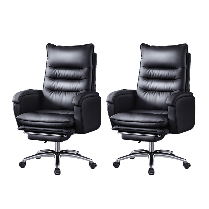 Swivel Armless Upholstered Office Chair Ergonomic High Back Managers Chair